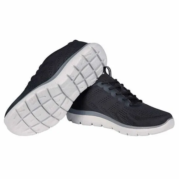 Skechers Summit Tennis Shoes Sneakers Mens 8 Black Memory Foam EVA NEW
