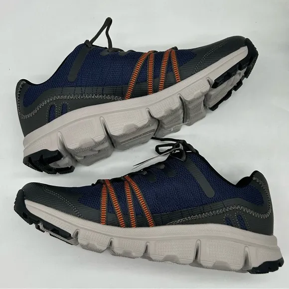 Skechers Summits AT Twin Bridges in Navy/orange Men's Shoes size 11.5 NEW