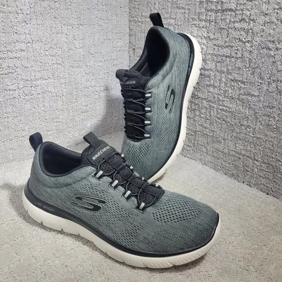Skechers Summits Louvin Men's Size 10 US Grey Running Sneaker Shoes 232186