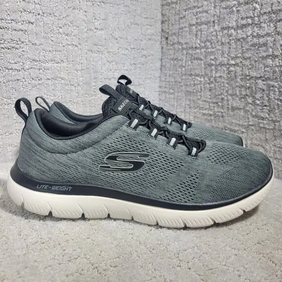 Skechers Summits Louvin Men's Size 10 US Grey Running Sneaker Shoes 232186