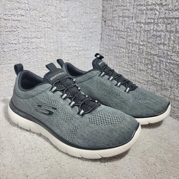 Skechers Summits Louvin Men's Size 10 US Grey Running Sneaker Shoes 232186