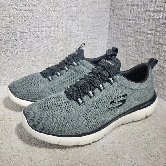 Skechers Summits Louvin Men's Size 10 US Grey Running Sneaker Shoes 232186