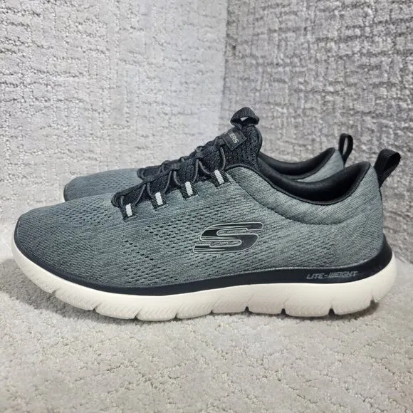 Skechers Summits Louvin Men's Size 10 US Grey Running Sneaker Shoes 232186