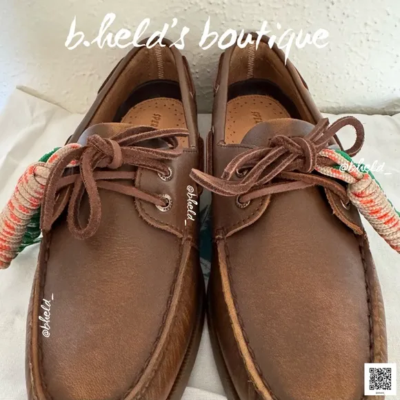 Sperry x Aritzia Authentic Original Boat Shoe Distressed Choco Brown Sz 9.5 NWT