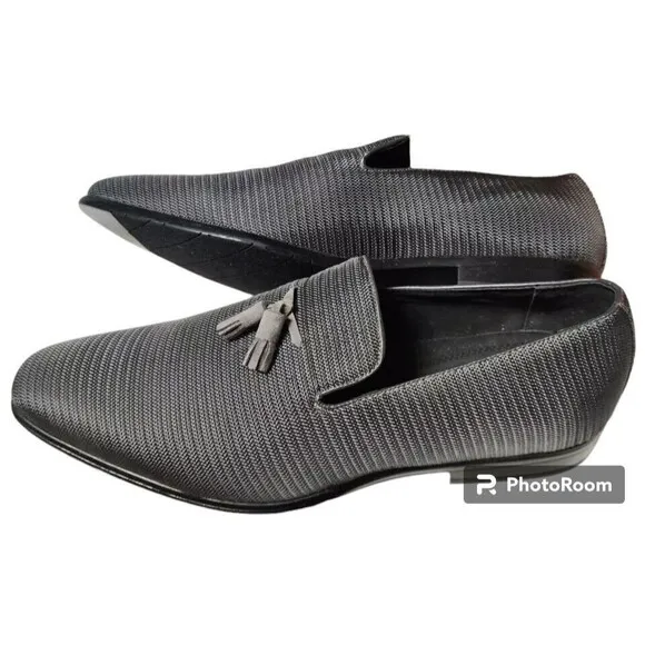 STACY ADAMS Tazewell Plain Toe Slip-on Gray Size 13 Dapper Gentleman