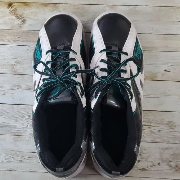 Storm‎ Blizzard Bowling Shoes Men's Size 11½ Black White Teal CWD14 Slide-Rite