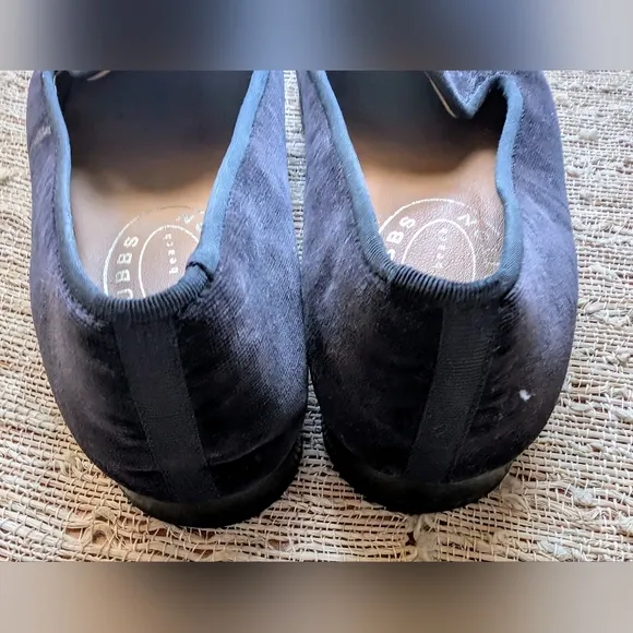 Stubbs Wootton Sparrow Black Velvet Shoes