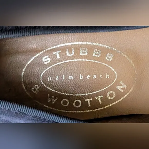 Stubbs Wootton Sparrow Black Velvet Shoes
