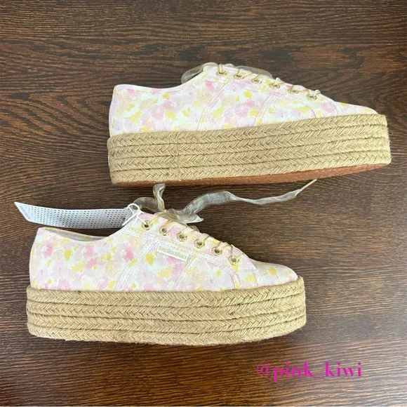 Superga x LoveShackFancy 2790 Floral Canvas Platform Sneaker