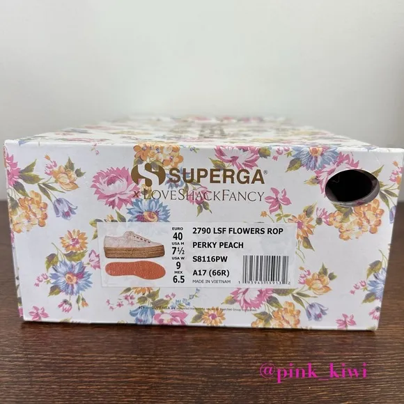 Superga x LoveShackFancy 2790 Floral Canvas Platform Sneaker