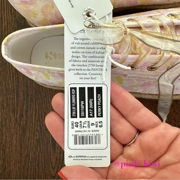 Superga x LoveShackFancy 2790 Floral Canvas Platform Sneaker