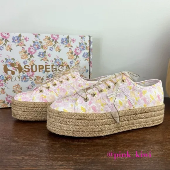 Superga x LoveShackFancy 2790 Floral Canvas Platform Sneaker