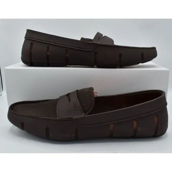 SWIMS Mens Size 15 Slip On Brown Penny Loafers Shoes