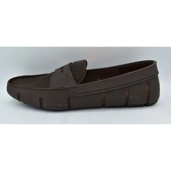 SWIMS Mens Size 15 Slip On Brown Penny Loafers Shoes