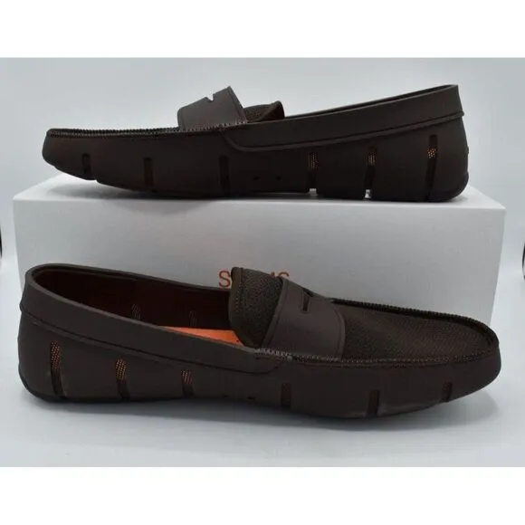 SWIMS Mens Size 15 Slip On Brown Penny Loafers Shoes