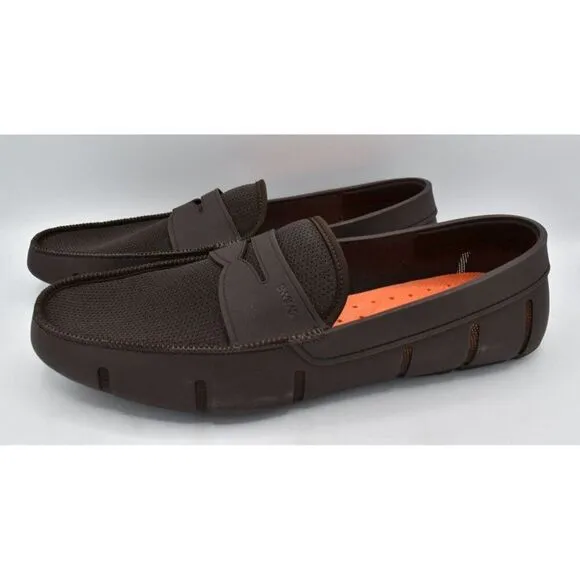 SWIMS Mens Size 15 Slip On Brown Penny Loafers Shoes