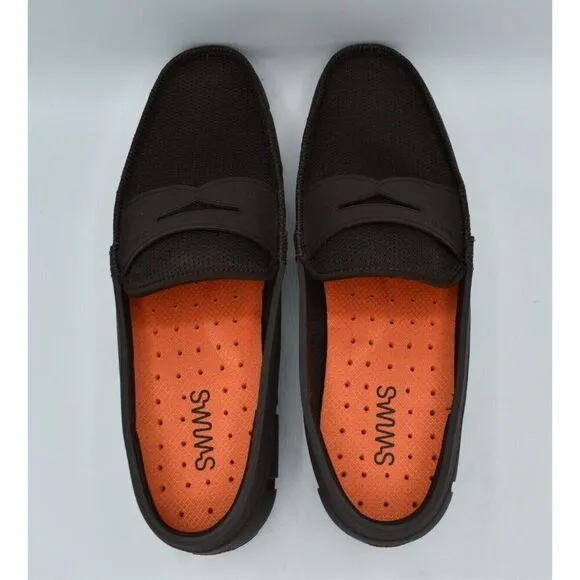 SWIMS Mens Size 15 Slip On Brown Penny Loafers Shoes