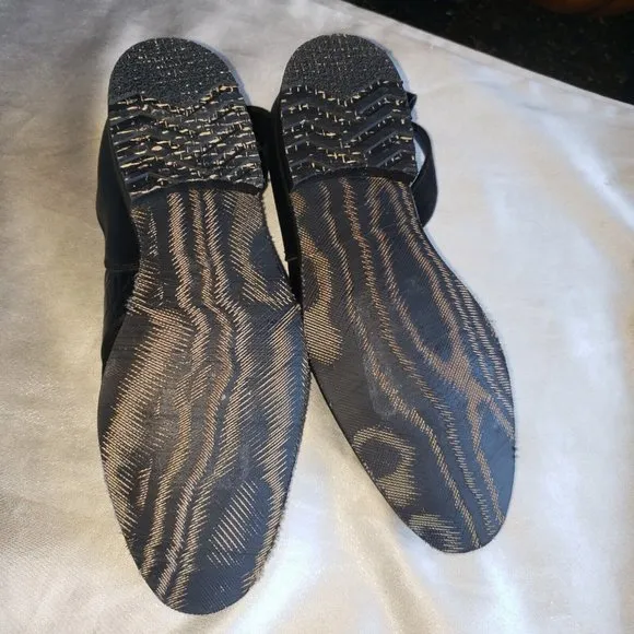 Sylven New York Lennox Croc Embossed Ankle Strap Shoes Sz 7