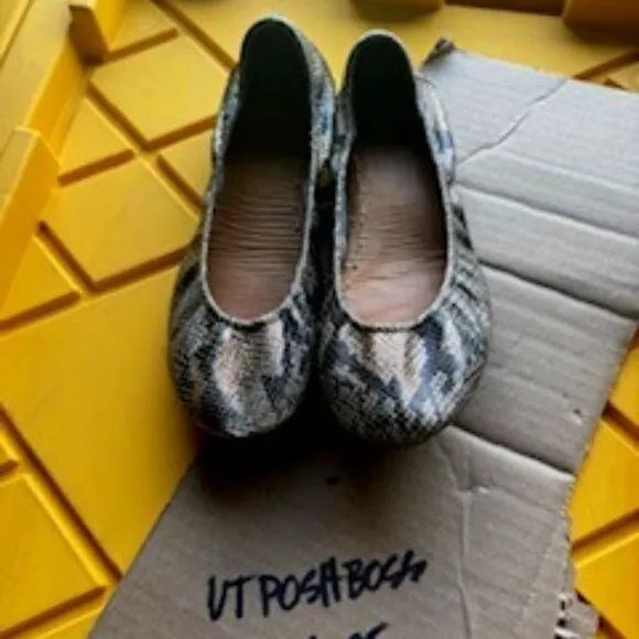 Tieks by Gavrieli Copperhead Snake Ballet Flats Womens Shoes Size 11