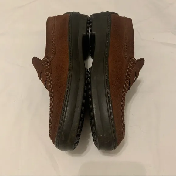 TOD’S GOMMINO Driving Shoes Women SZ 36.5 6.5 Suede Slip on Loafers Brown Italy