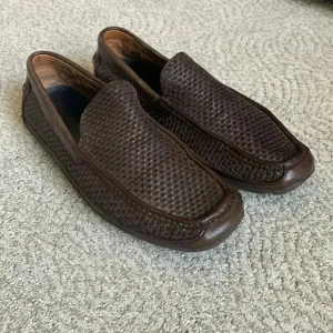 Tommy Bahama Naples Driver loafer woven leather Venetian shoes size 10 1/2