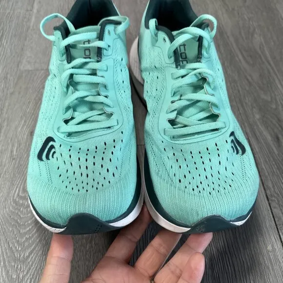 Topo Athletic Shoes Mens 9.5 Teal Specter Running Sneaker Cushioned