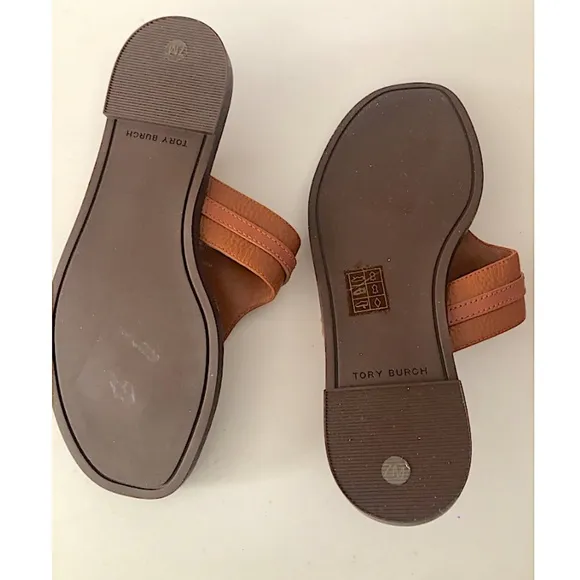 Tory Burch Tan New Carson Thong Welt Sandals