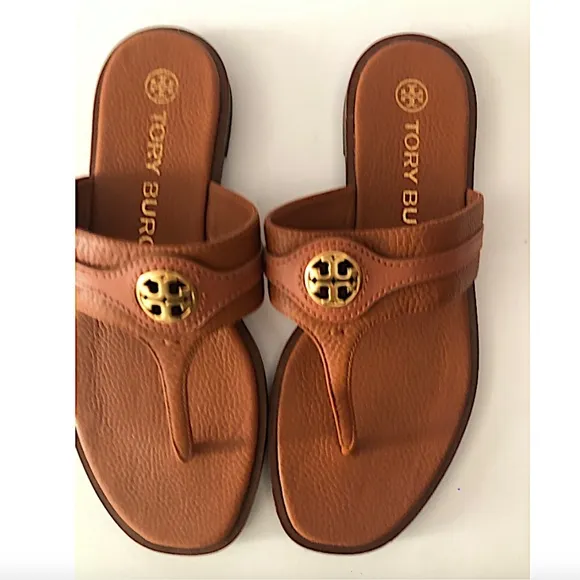 Tory Burch Tan New Carson Thong Welt Sandals