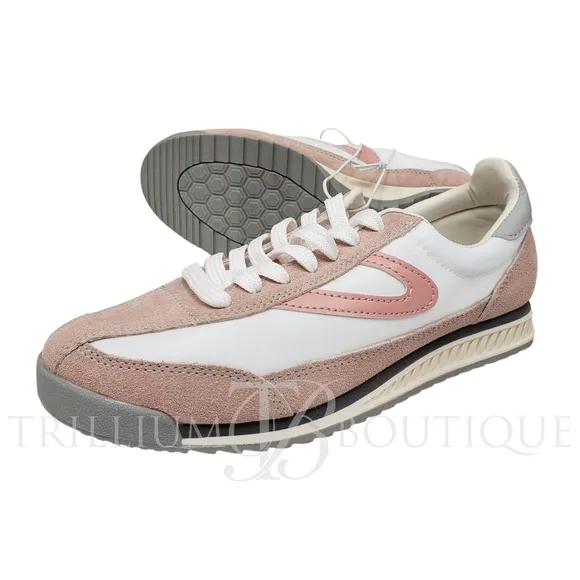 Tretorn Rawlins Women's Sneakers Shoes Blush Leather &amp; Man Made Upper Retro NEW!
