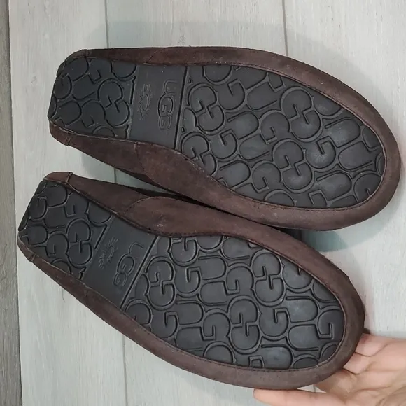 Ugg Australia Mens Ascot Wool Outdoor 3233 Fur Sheepskin Slip on shoes sz 11