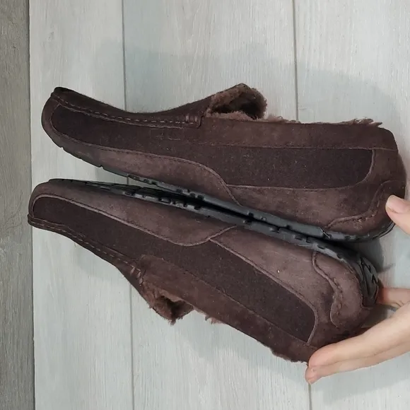Ugg Australia Mens Ascot Wool Outdoor 3233 Fur Sheepskin Slip on shoes sz 11