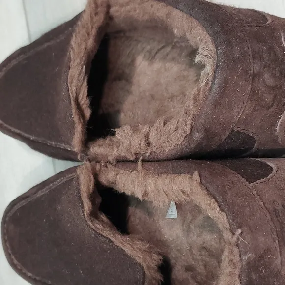 Ugg Australia Mens Ascot Wool Outdoor 3233 Fur Sheepskin Slip on shoes sz 11