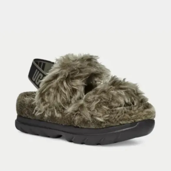 Ugg Fluff Sugar Women Sandal shoes size6 new
