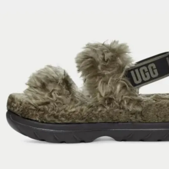 Ugg Fluff Sugar Women Sandal shoes size6 new