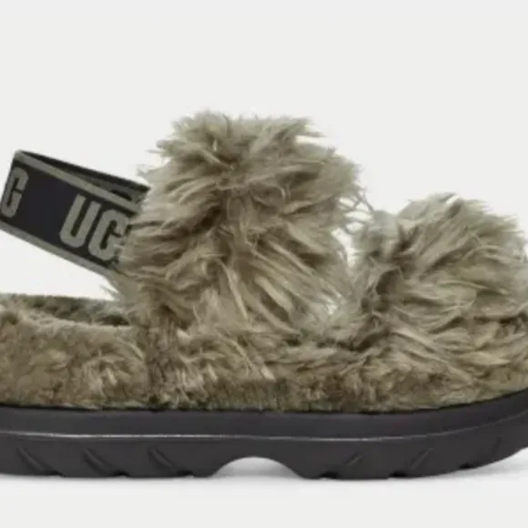 Ugg Fluff Sugar Women Sandal shoes size6 new