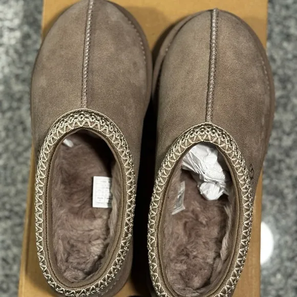 UGG Tan Suede Slip-On Shoes