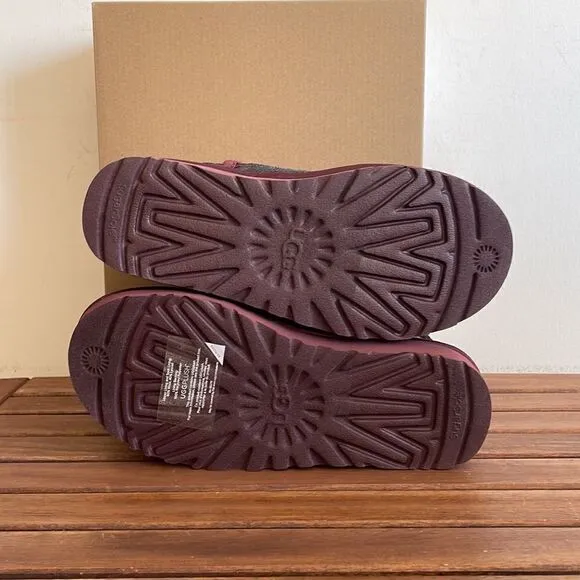 UGG Classic Ultra Mini Mirror Ball Sequins Boots Wild Grape US Women 6/UK4/EU37