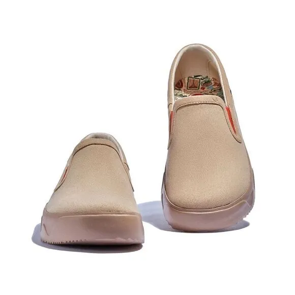 UIN Women's Travel Shoes Slip On Loafers Fuerteventura (Sesame Fuerteventura X)