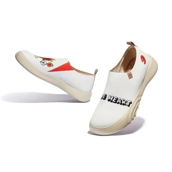 UIN Women's Walking Shoes Slip On Casual Sneaker (The Heart on Fire Toledo XV )