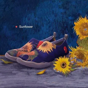 UIN Men's Slip On Casual Knitted Comfort Soft Walking Shoes (Sunflower)No Box