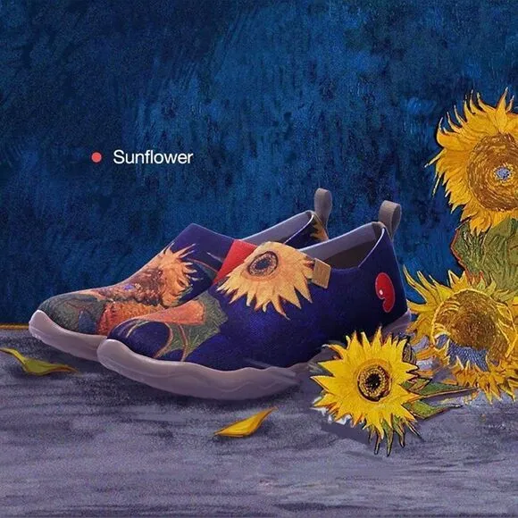 UIN Men's Slip On Casual Knitted Comfort Soft Walking Shoes (Sunflower)No Box