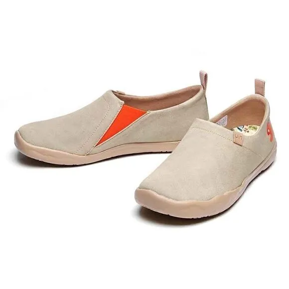 UIN Men's Walking Shoes Slip On Loafers (Toledo Oxford Tan)