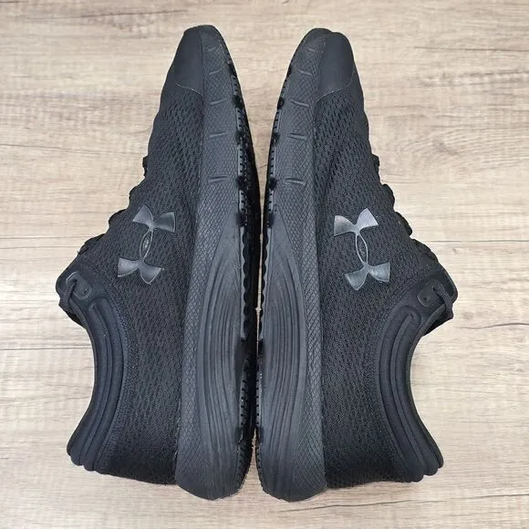 Under Armour Charged Bandit 5 Men's Size 13 Black Running Shoes (3021947-002)