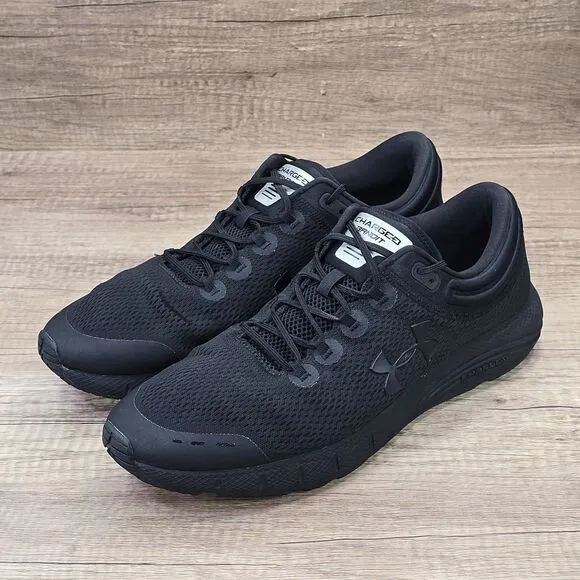 Under Armour Charged Bandit 5 Men's Size 13 Black Running Shoes (3021947-002)