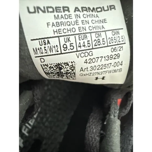 Under Armour HOVR Silencer Track Men' Size 10.5 Spikes Javelin throwing Shoes