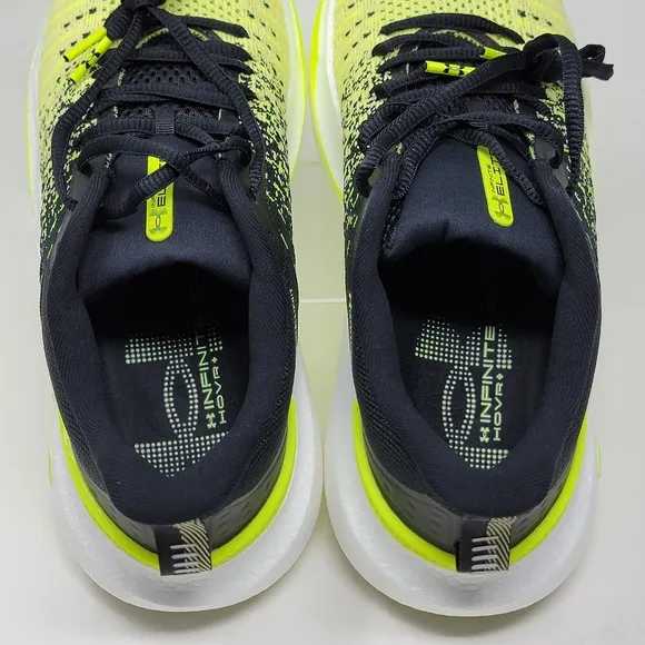 Under Armour Infinite Elite Womens 9 Shoes Black Yellow 3027199-004 Running New