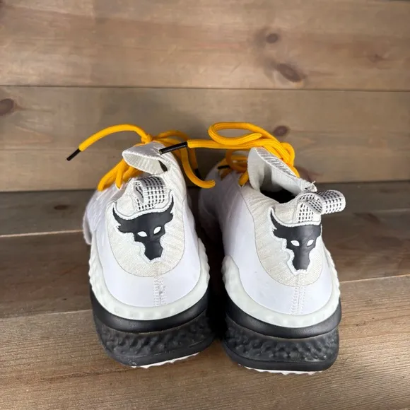 under armour project rock 1 mens size 14 shoes white lifting gym sneakers