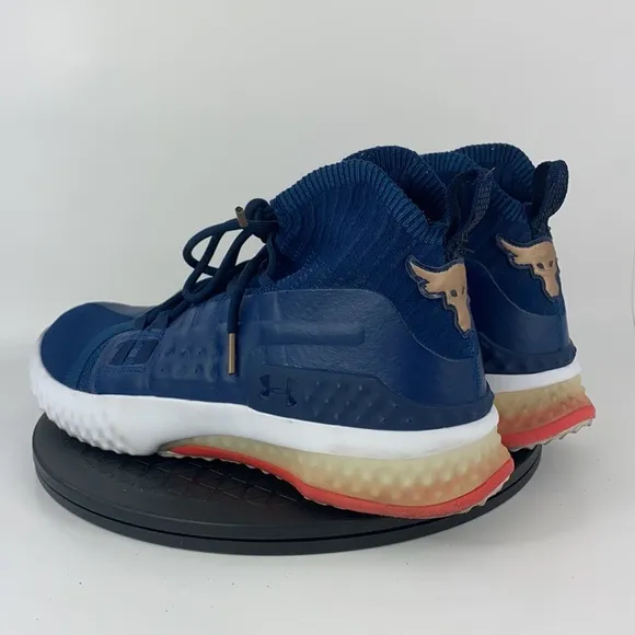 Under Armour Project Rock 1 Training Shoes Blue 3020788-401 Men's Size 12.5