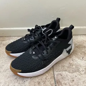 Under Armour Project Rock 6 Black Gum Gym Shoes 3026534-001 Men's Size 15