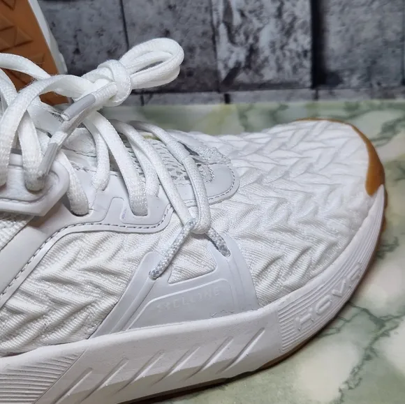 Under Armour Project Rock 6 Men's Size 7.5 White Gum  Training Shoes